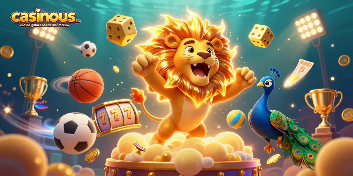 Join the excitement at casinous.com casino games online real money with vibrant 3D casino game elements.