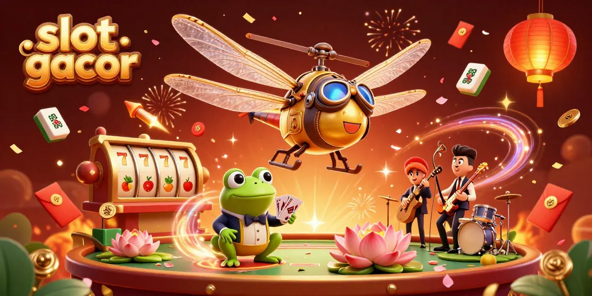 Slot gacor: Momen beruntung di kasino dengan kokpit pilot dan croupier katak