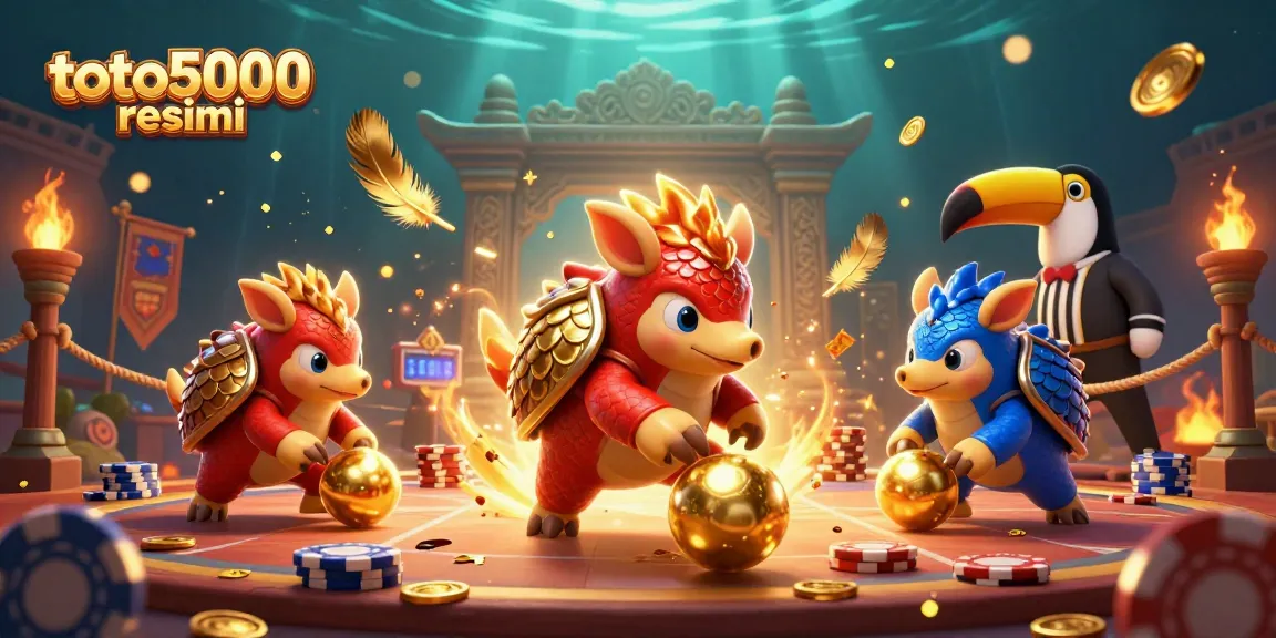 Engage with toto5000 resmi and experience the thrilling bets while rival pangolins compete in a dynamic casino scene.