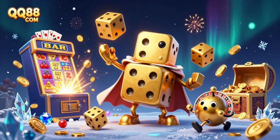 Play exciting casino games at QQ88 COM with dynamic golden dice and slots bursting with rewards.