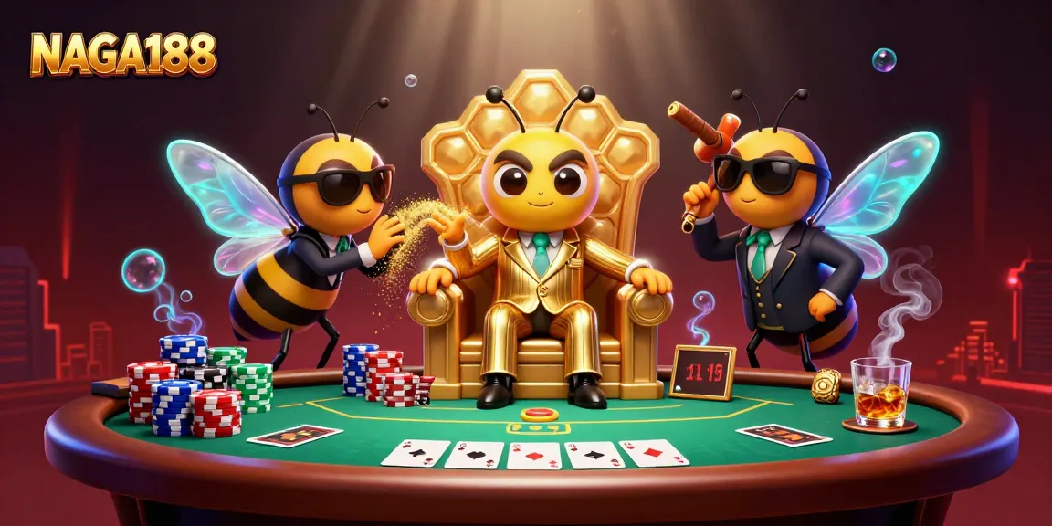 NAGA188 menghadirkan suasana kasino dengan bos lebah 3D dan elemen poker yang memukau.