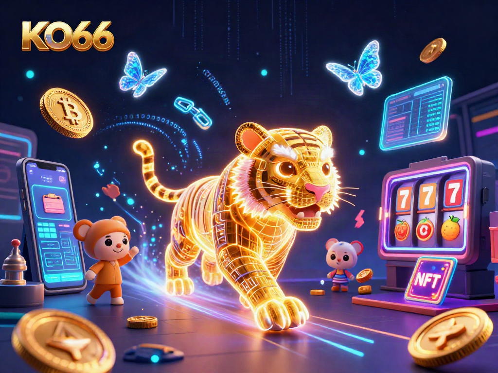 Experience the excitement of KO66 with vibrant casino imagery and dynamic gaming elements.
