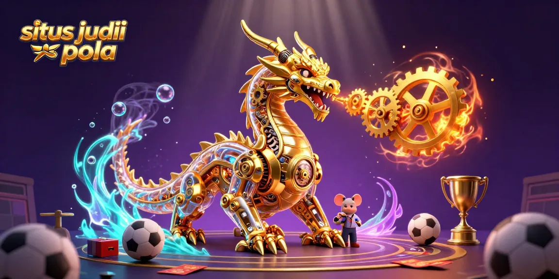 Experience thrilling situs judi bola action with dynamic sports betting elements in vivid 3D illustration.