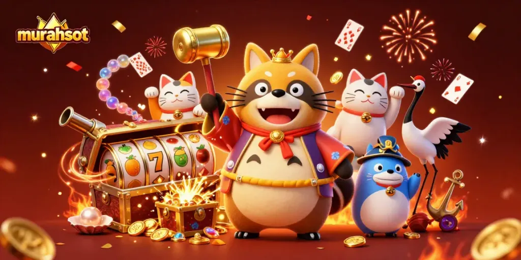 Strategi menang di murahslot dengan tanuki beruntung dan harta karun slot.