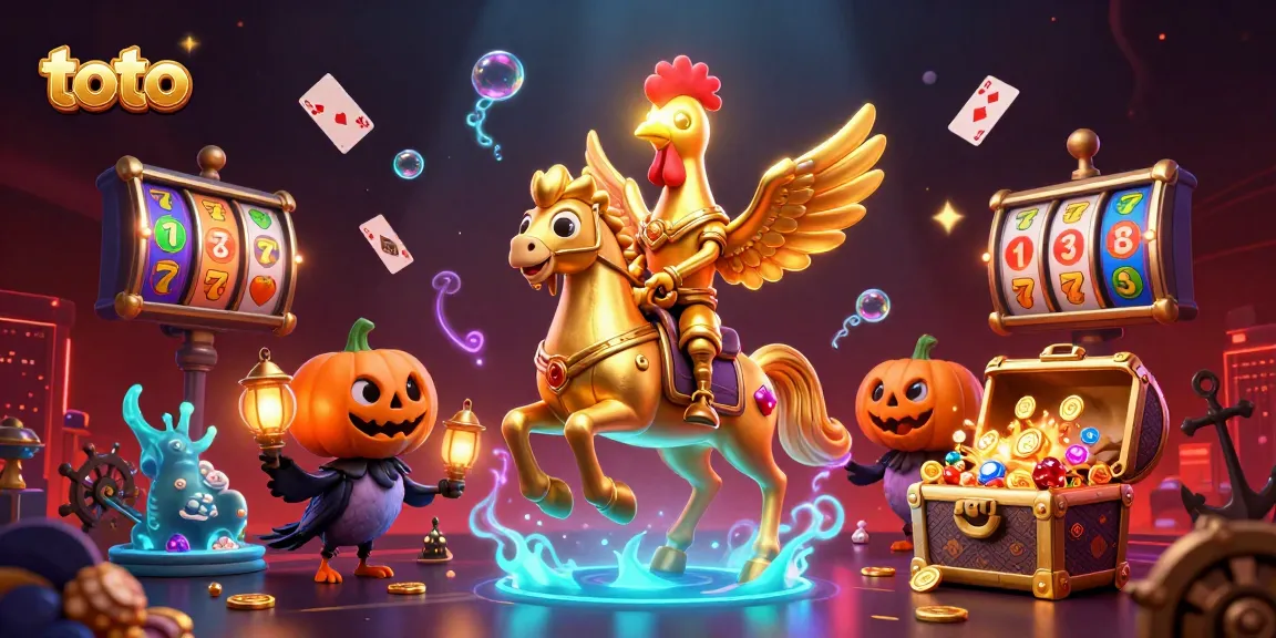 Toto menghadirkan pengalaman slot menakjubkan di kasino malam dengan karakter unik dan simbol keberuntungan.