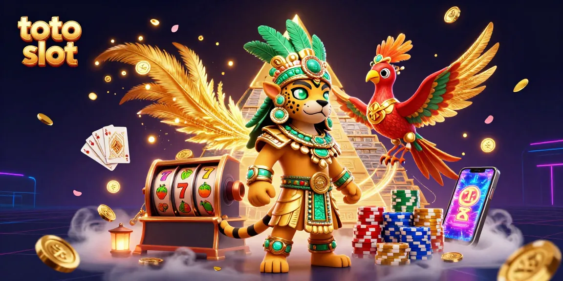 Menangkan jackpot dalam permainan toto slot dengan karakter jaguar dan burung quetzal yang memikat.