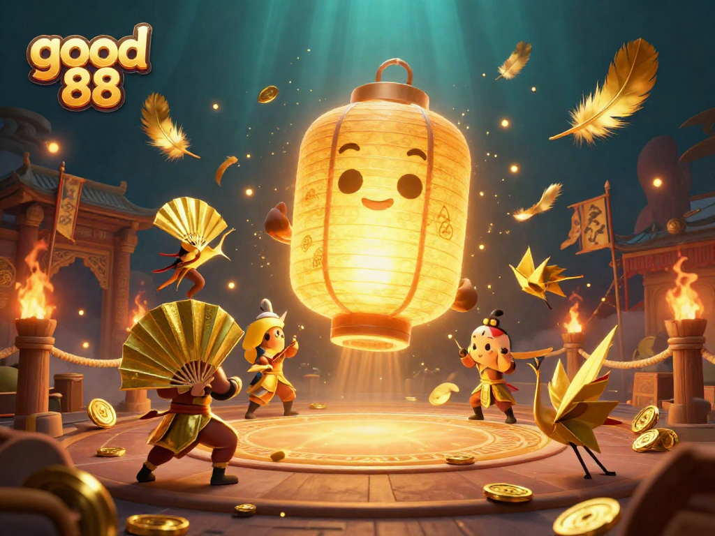 Experience the thrills at good 88 with golden lantern spirits and casino games in vibrant harmony.