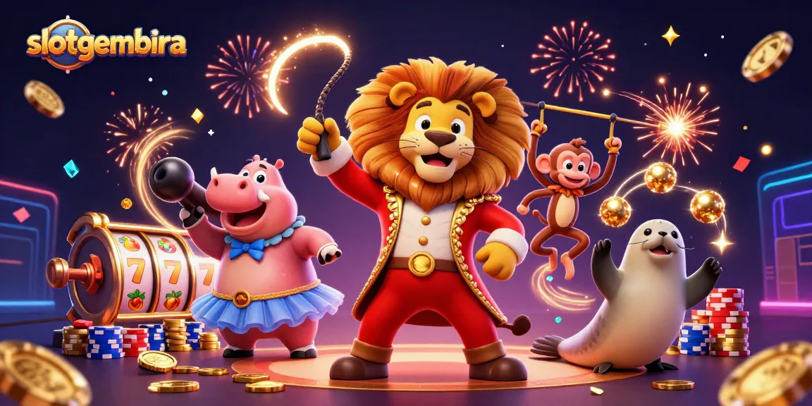 main slotgembira dengan slot reels, koin emas, dan karakter unik dalam promosi kasino