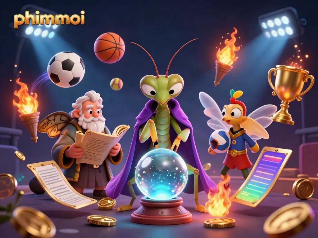 Engage with phimmoi's vibrant casino-themed scene featuring mystical characters and dynamic gaming elements.