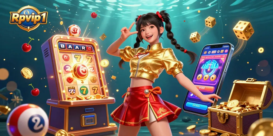 Rasakan permainan yang mendebarkan dengan suasana kasino 3D yang cerah dari Rpvip1, menampilkan jackpot yang menarik dan elemen permainan yang berwarna-warni.