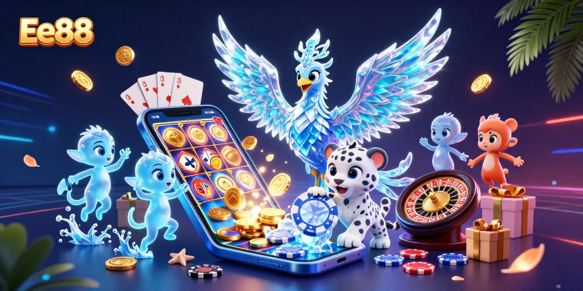 Play exciting casino games at Ee88 with vibrant characters and dynamic gaming elements!