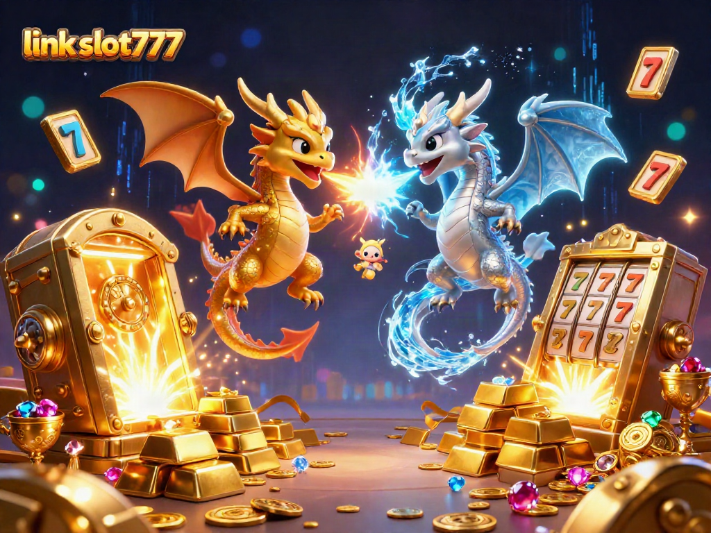 Engage with thrilling link slot777 games featuring dynamic dragons amid dazzling casino elements.