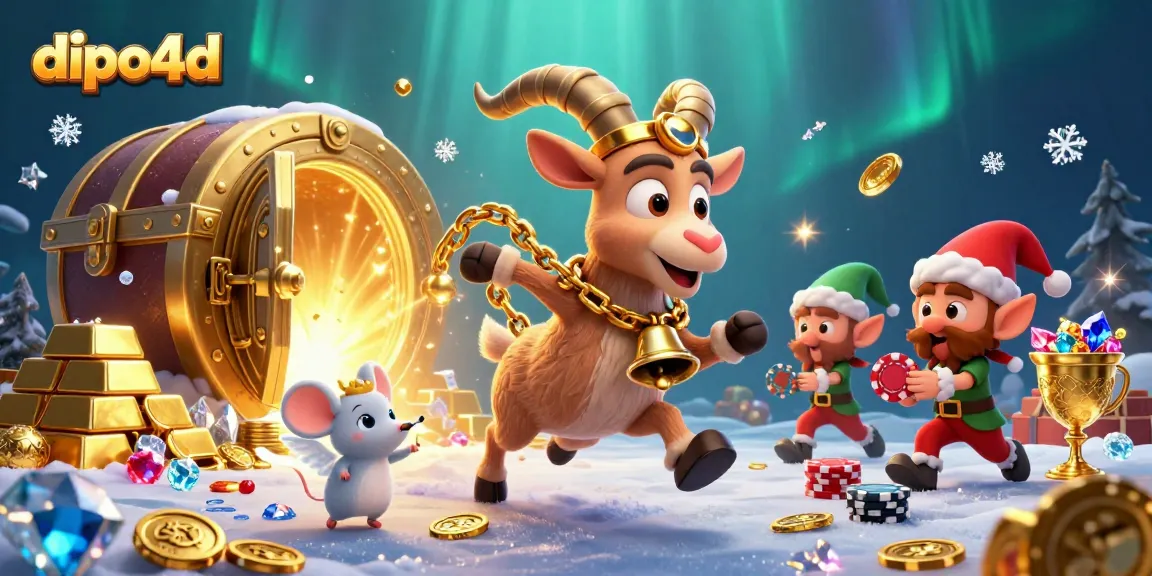 Dive into exciting dipo4d casino play featuring Krampus, angel mouse, and mischievous elf gremlins.