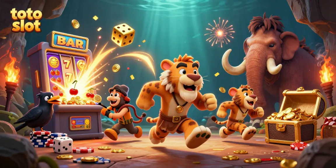 Mainkan toto slot dengan petualangan unik di kasino prasejarah yang megah ini