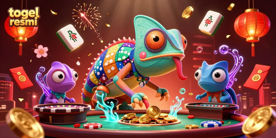 Menang di togel resmi dengan kasino unik yang menghadirkan karakter chameleon berwarna cerah.