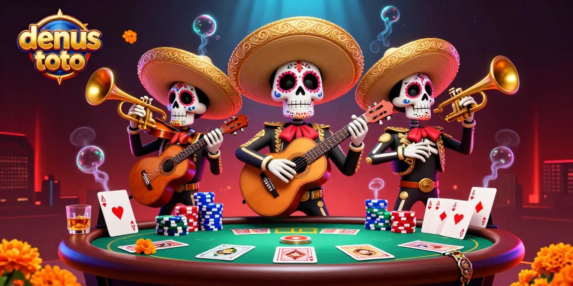 Memenangkan densus toto dengan kombinasi angka dan slot di ilustrasi kasino yang meriah dan penuh detail