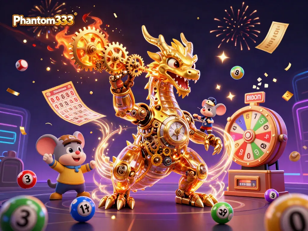 Engage in thrilling wins with phantom333 amidst colorful lottery excitement and dynamic casino elements.