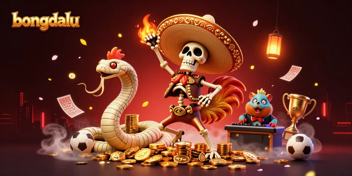 Bongdalu highlights exciting sports betting action with a mariach skeleton and festive gaming elements.