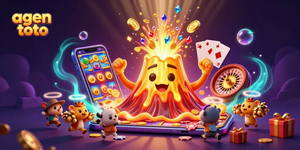 Memenangkan hadiah menarik bersama agen toto di kasino virtual dengan ledakan emas dan harta karun.